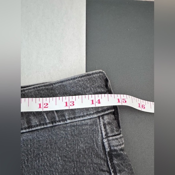 Madewell Women’s Perfect Jean Short Black High Waist Frayed Hem Size 27 - Picture 12 of 12